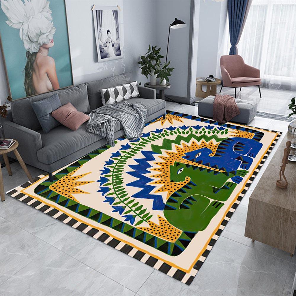 Ancient Egyptian Abstract Carpet for Living Room Bedroom Rug Kitchen Door Kids Unslip Floor Mats Photography Props Alfombra Rug