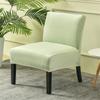 Velvet Armless Chair Cover Solid Color Single Sofa Slipcovers Nordic Accent Stretch Chair Covers Elastic Couch Protector Cover