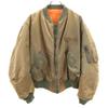 90s Made In USA MA-1 Old Flight Jacket XL Khaki Men's Used