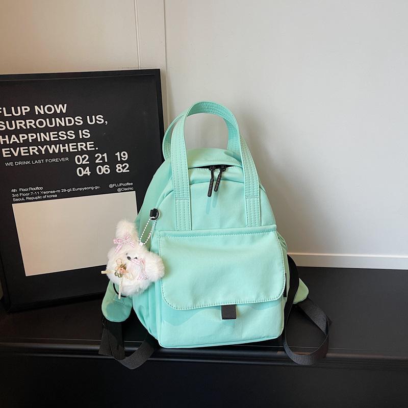 Schoolbag casual simple girls go shopping small backpack small backpack 1011 new trendy versatile small bag women