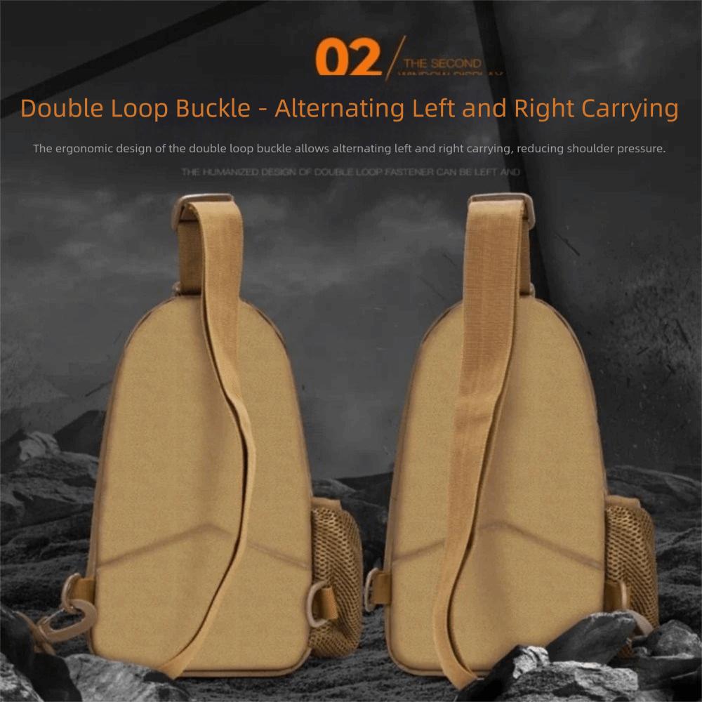 Small Chest Sling Bag Water Resistant Men's Crossbody Bag Durable Shoulder Backpack  Travel