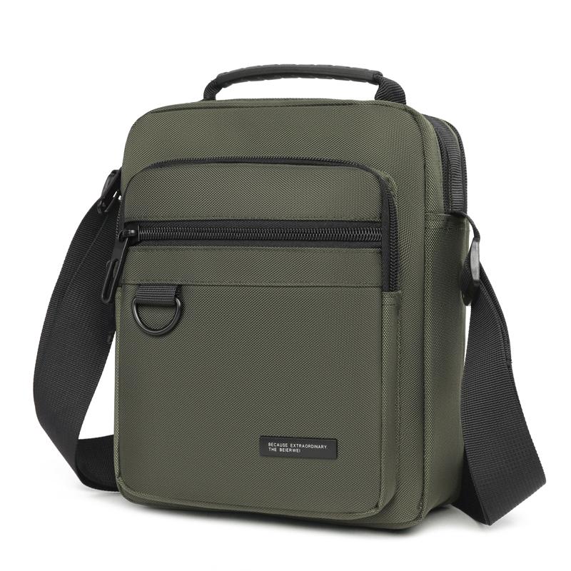 Men's Waterproof Shoulder Bag - Large Capacity Business/Leisure Crossbody with Multi-Layer Pockets