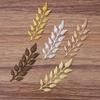20pcs 19x64mm DIY Leaf Copper Charm Pendant Gold Color Accessories for Necklace Jewelry Making Components Handmade Craft