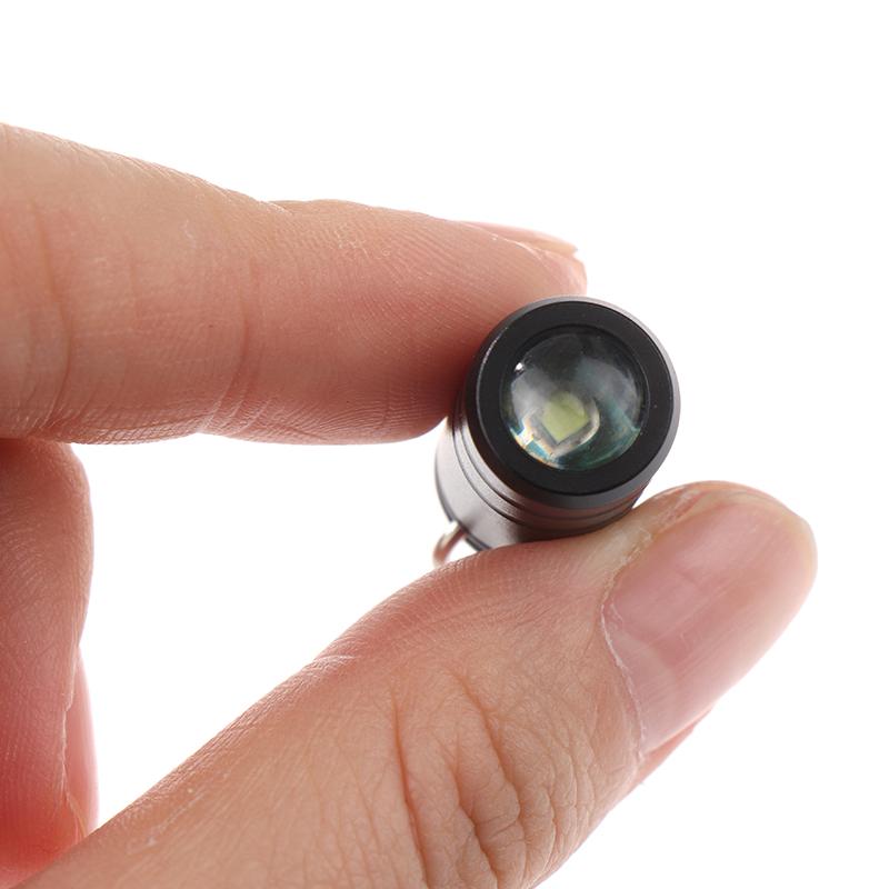 1Pc Mini Pocket Button Battery Led Flashlight Protable Bright Long Lifetime Waterproof Key Ring Gift Torch Outdoor Supplies