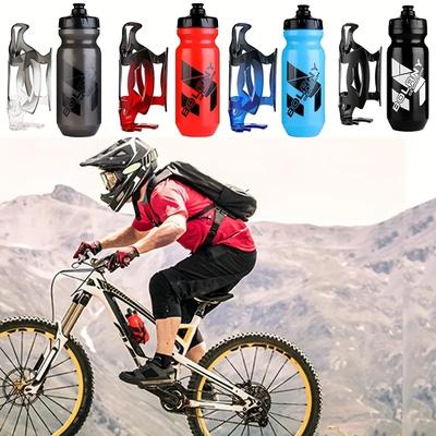 Bicycle Bottle Set Waterproof Anti Slip Toughness Lightweigt Bottle Holder BPA-Free 610ml Squeeze Leakproof Water Bottle
