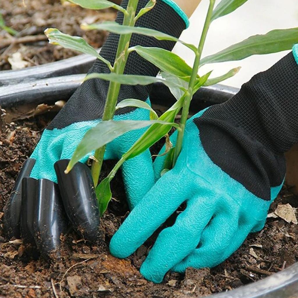 Anti Puncture Latex Gloves With Claws For Outdoor Gardening, Vegetable Planting, Soil Excavation Protection, Labor Gloves