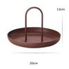 Desktop Tray Round  Portable Tray with Handle for Sundries and Small Home Decor Necklace Kitchen Storage Trays Organization