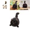 Adorable Cat Keychain Toy With Moving Tail Soft And Short Plush