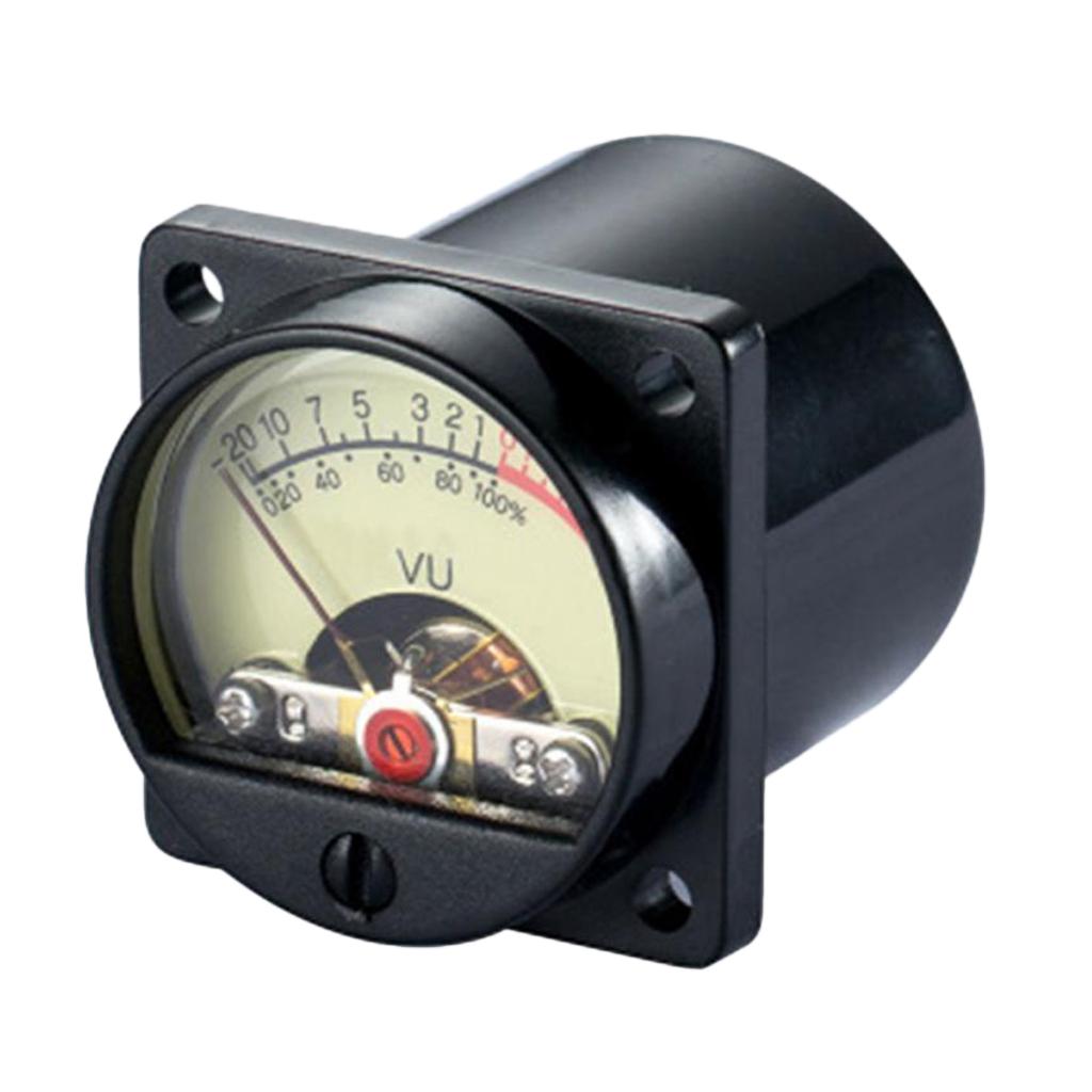 2 Precision Panel Meter VU Audio Level Amp With Warm Bk