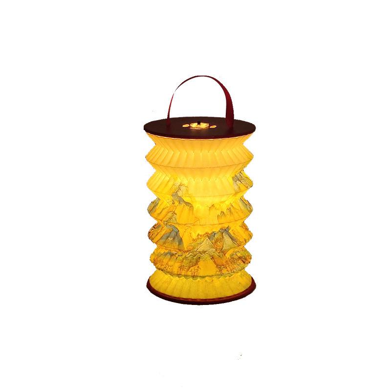 Portable Folding Luminous Lantern - Ideal Gift for Mid-Autumn Festival & New Year