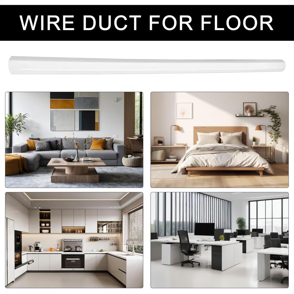 Cable Covers Wire Duct For Floor Waterproof Floor Cable Cover For Outdoors Home Bathroom Bedroom Study Workplace Living Room