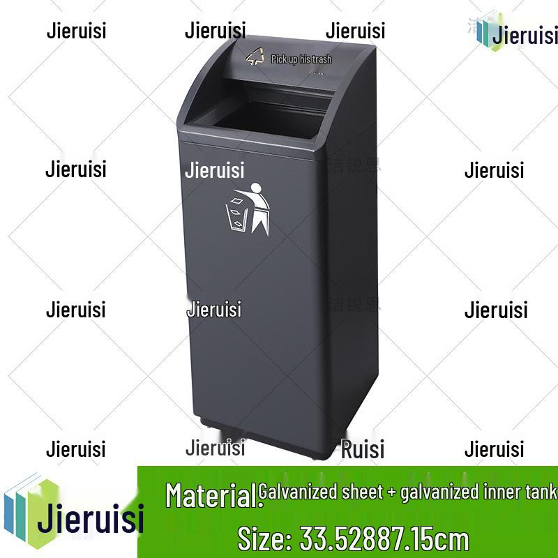 Stainless Steel Outdoor Trash Bin for Hotels, Parks, and Malls