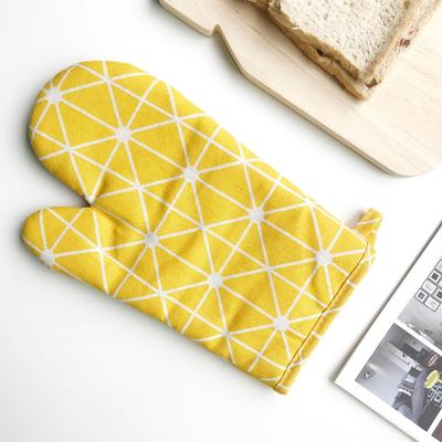 Nordischer Wind Mikrowellenofen Isolierhandschuhe Hitzebeständige Handschuhe Küche Baumwolle Leinen Backen