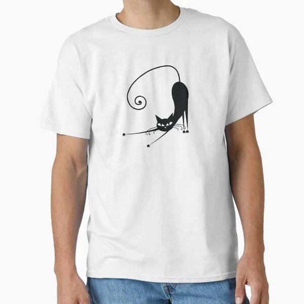 Black cat silhouette Classic T-Shirt Made in USA/AUS T-Shirt S-2XL 2XL