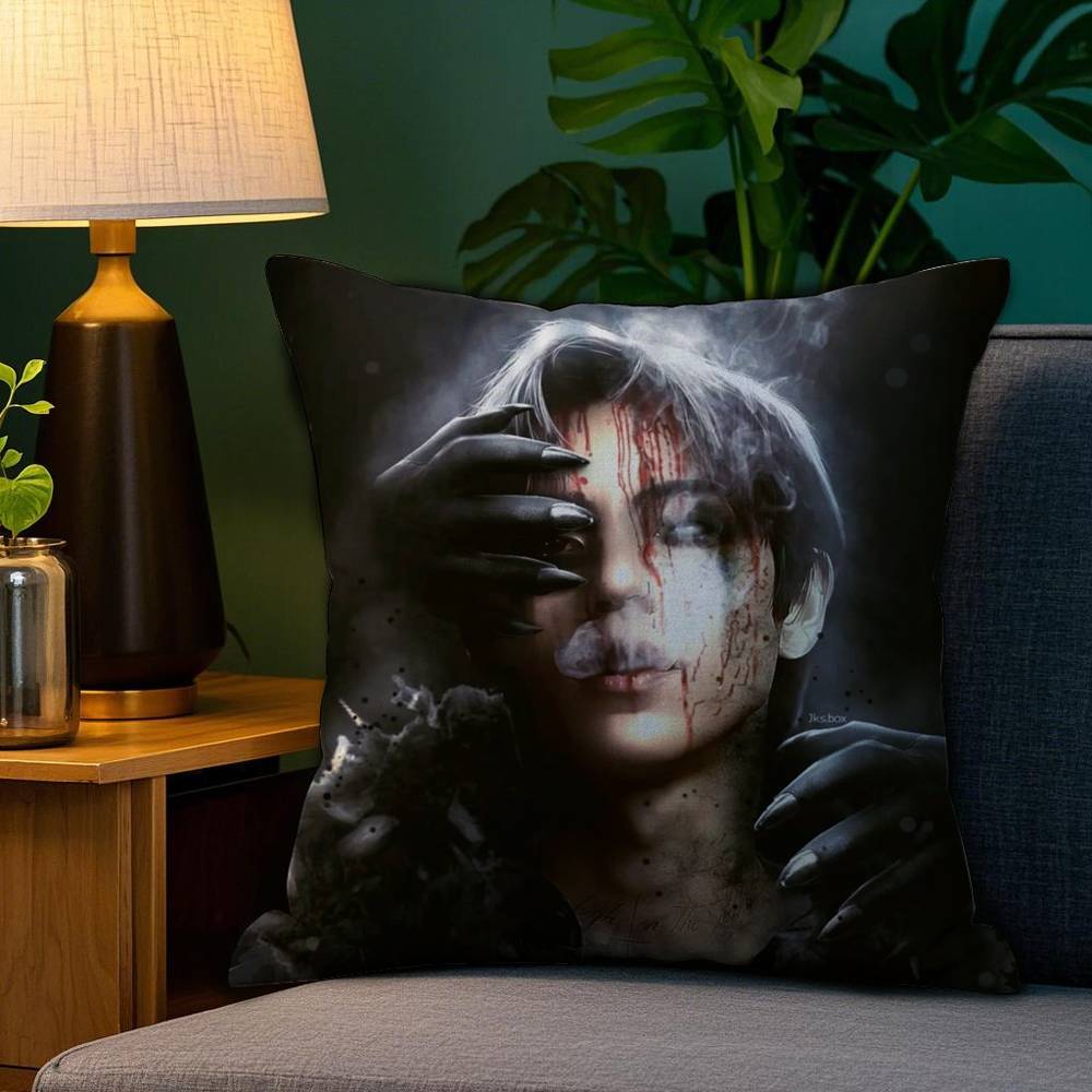 Singer D-DPR Ian Saint Pillow Case Sofa Living Room Bedroom Double-sided Printing Square Cushion Nap Time Pillow Case