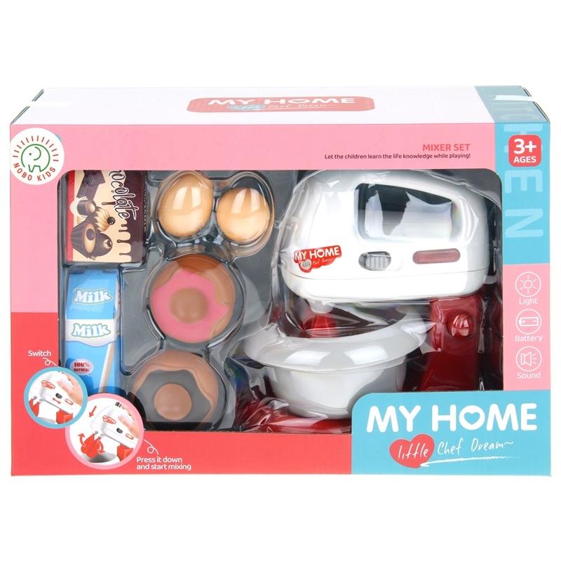 Kitchen Robot Mixer Household Appliances For Children Toy Light Sound Accessories