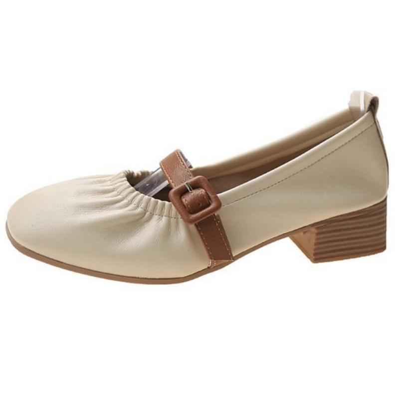 

High Heels Women s Shoes 2025 Summer New Elegant Street Women Pumps Mary Janes Temperament Versatile Women Shoes 35