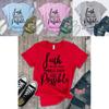 Stylish And Comfortable Women Summer Fashion Christian T-shirt Casual Plus Size