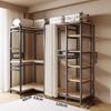 Vertical Metal Corner Coat Rack for Bedroom or Entrance