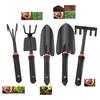 Carbon Steel Digging Tool Set Nonslip Rubber Coated Handles Suitable For Transplanting Flowers And Vegetables