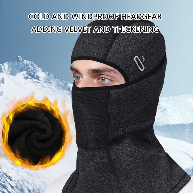 Thermal Windproof Headgear for Motorbike Riders Breathable Full Face & Neck Protections Motorcycling Headwear for Bike