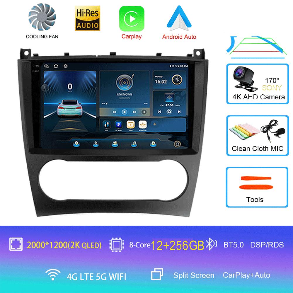 Android 14 Pentru Mercedes Benz W203 W209 C180 C200 C220 C230 2005 - 2009 Player Video Radio Auto Stereo Navigație GPS Carplay AUTO