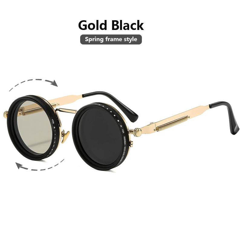 Brand Style Punk ND9 Adjustable Dimming Sun Glasses Men Women Round Sunglasses for Men Fishing Eyeglasses Outdoor Use Shades UV400