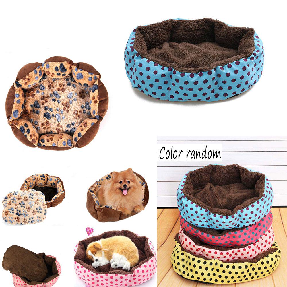 

Random Color New Warm Puppy Dog Blanket Pad Pet Kennel Mat Cat Bed Cushion Nest 35x26cm