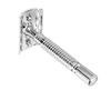 Men's Traditional Double-Edge Blade Safety Razor Hair Beard Silver Manual Shaver