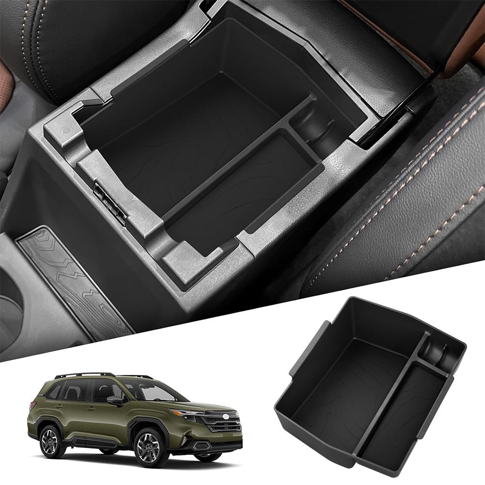 For Subaru Forester 2025 Center Console Forester Special Organizers Accessories Interior Storage Car Tray Armrest Box G2I5