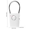 Door Handle Alarm, 120dB Door/Window Sensor Alarm System, Door Alarm Burglar Protection for Door Handle Vibration for Home Hotel