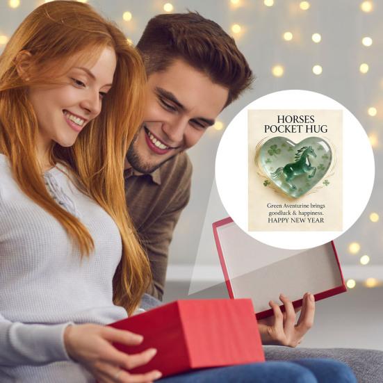 Lucky Faux Crystal Horse Statue Silhouette Symbol of Strength New Beginnings Clear Horse Figurine Good Luck Gift