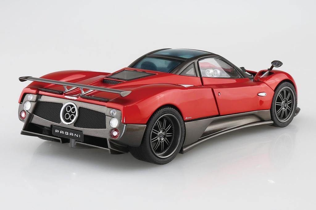 Aoshima Bunka Kyozai The Supercar 19 Pagani Zonda F Plastic Plastic Model (AOSHIMA) No. 1/24 '05 Pre-Colored