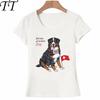 Ich liebe meinen Berner Sennenhund T-Shirt Sommer Süß Damen T-Shirt Hipster Cool Hund Druck T-Shirt Damen Oberteile Damen Freizeit T-Shirts