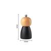 Wooden Manual Pepper Grinder Spices Sea Salt Mill Adjustable Ceramic Pepper Mill Barbecue Seasoning Grinding Bottle Cooking Tool