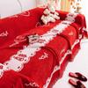 Chenille Red Sofa Cover Four Seasons Universal Full Cover Sofa Blanket Cover Anti-Cat Scratch Wedding Festive Sofa Cover