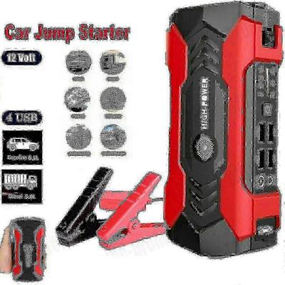 Biljumperstarter 28000 mAh Powerbank Lader - 12V Bil Varebil Batteripakke Booster For Bil Nødstart_Onyx