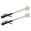 2 Pcs 12.5Inch Bass Steel Drum Mallets,Wool Felt Drum Sticks with Stainless Steel Handle Anti-Slip Wool Drum Mallets 3