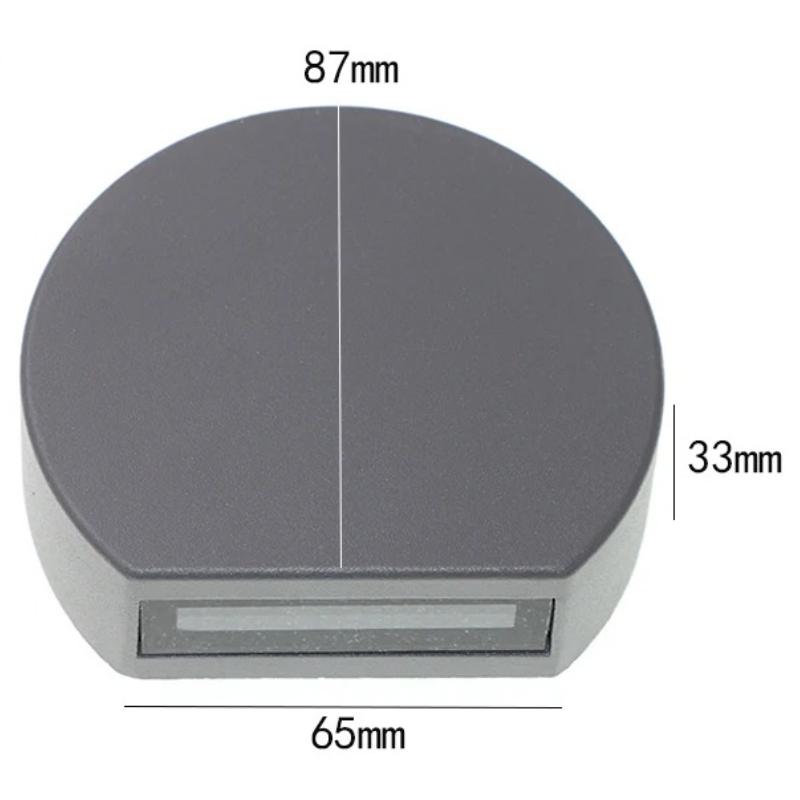 Creative Semi-Circular Wall Lamp Nordic Minimalist Outdoor Waterproof Wall Lamp for Hotels Villas Corridors Hallways Wall