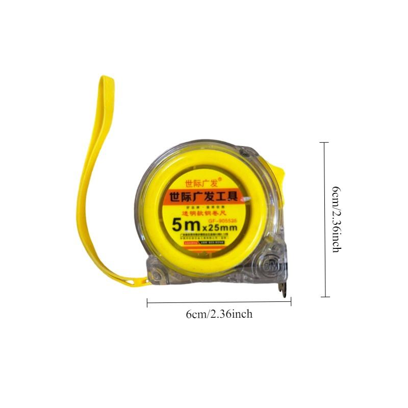 Yellow Portable High-precision Tape Measure Measure Simple and Multi Functional Steel Tape Measure Suitable for Site Surveying
