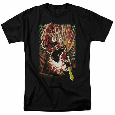 The Flash Street Speed Comic Book Unisex Black Unisex T-Shirt