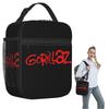 Gorillaz Symbol Insulated Lunch Bag for Women Kids Portable Food Boxes Thermal Lunch Box Tote
