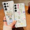 Colorful Flowers Pattern Phone Case For Samsung Galaxy S26 S25 S24 S23 Ultra S22 Plus S21 S24 S25 FE Clear Shockproof Soft Cover
