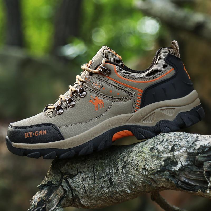 Satın alın Men Skid Resistant Hiking Shoes Fashion Mountain Boots