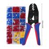 Crimp Terminals Cable Lugs Assortment Kits Wire Crimp Set Crimping Pliers with 300pcs Electrical Connectors Cable Lug