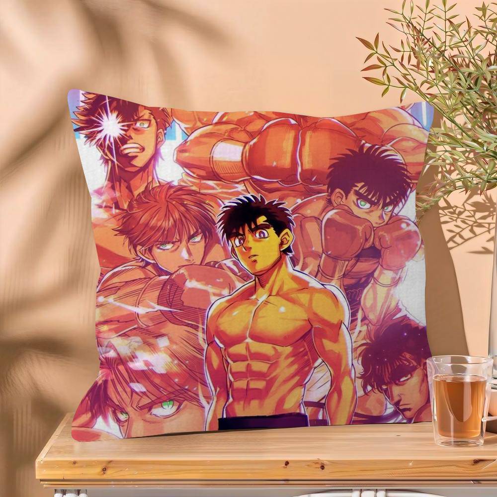 H-Hajime No Ippo Anime Boxing Personalized Pillow Cover Kids Bedroom Wild Party Decor Pillowcase Kid Birthday Shower Gift
