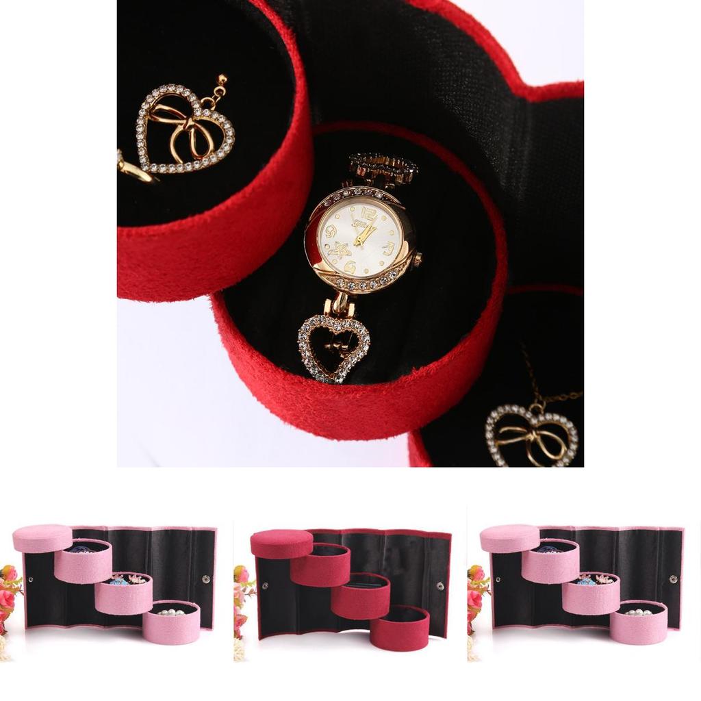 Compact And Fashionable Jewelry Display Box Organizer Perfect For Travel Storage