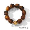 Boho Buntes Klobiges Harzperlen Armband für Damen Vintage Edelstahl Goldfarbe Perlen Schmuck Mode Party Geschenk