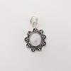 Natural Rainbow Moonstone Gemstone 925 Sterling Silver Women Jewelry Elegant Pendant 1.37" CP-40-34