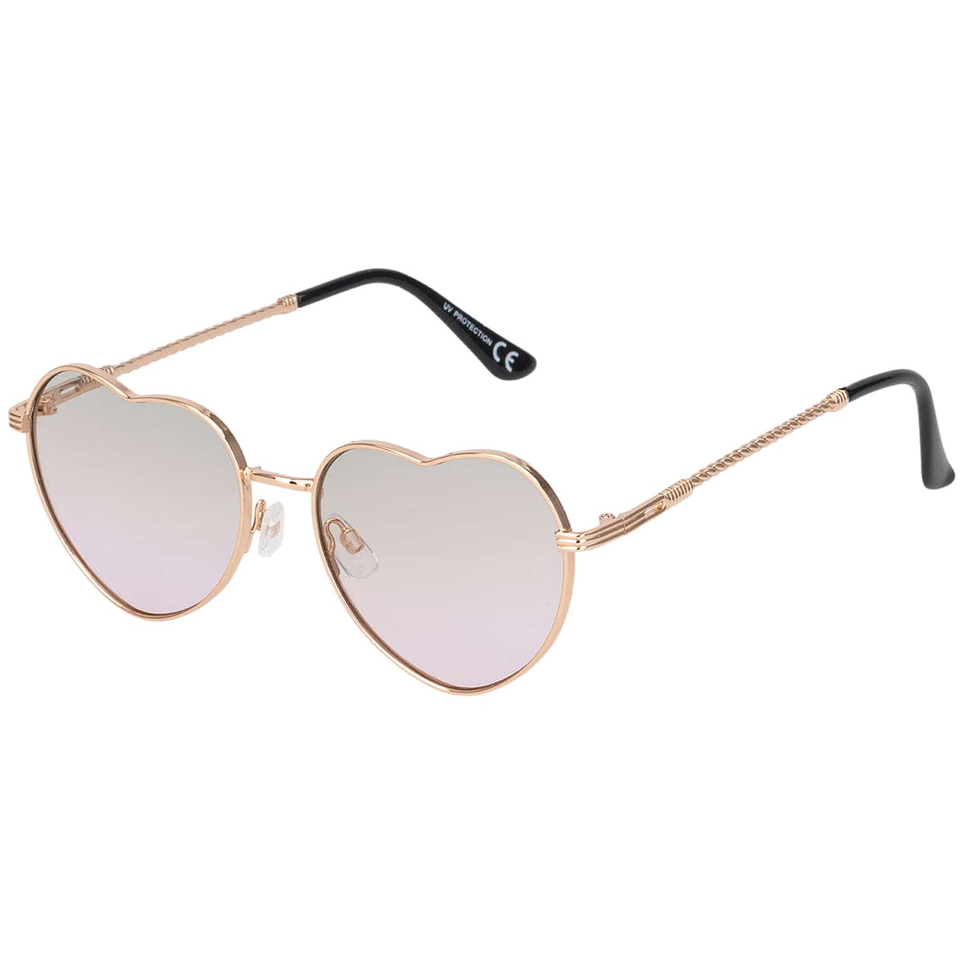 

Жіночі сонцезахисні окуляри у формі серця One Size кадмій зелений колір